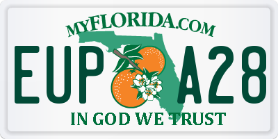 FL license plate EUPA28