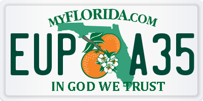 FL license plate EUPA35