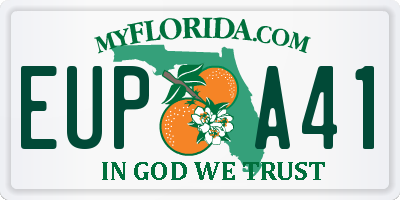 FL license plate EUPA41