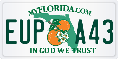 FL license plate EUPA43