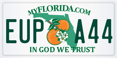 FL license plate EUPA44