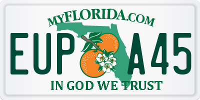 FL license plate EUPA45