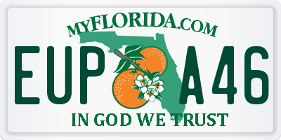 FL license plate EUPA46