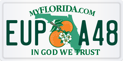 FL license plate EUPA48