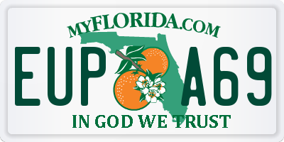 FL license plate EUPA69