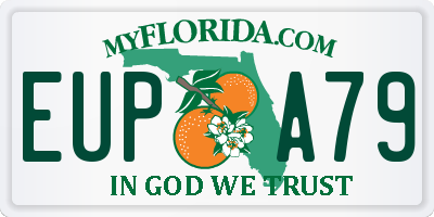 FL license plate EUPA79
