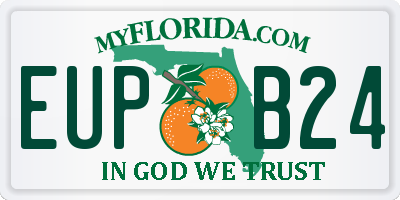 FL license plate EUPB24