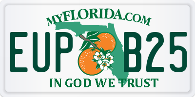 FL license plate EUPB25