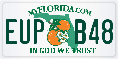 FL license plate EUPB48