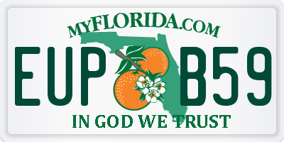 FL license plate EUPB59