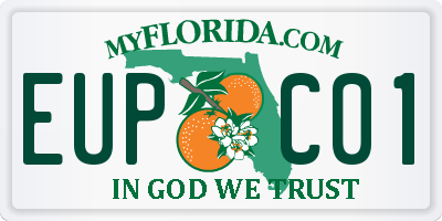 FL license plate EUPC01
