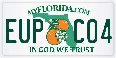 FL license plate EUPC04