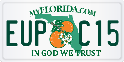 FL license plate EUPC15