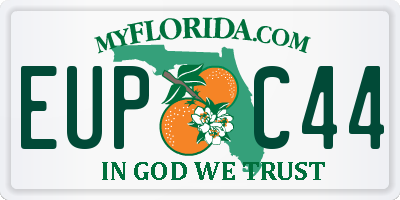 FL license plate EUPC44