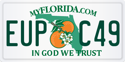 FL license plate EUPC49