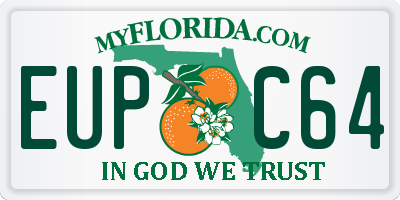 FL license plate EUPC64