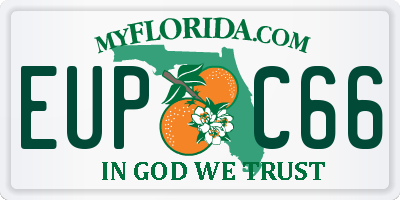 FL license plate EUPC66