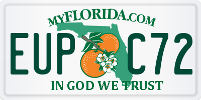 FL license plate EUPC72