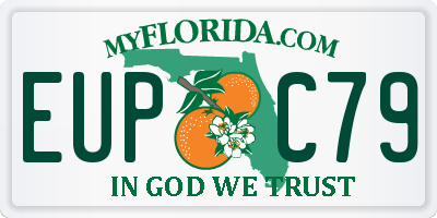 FL license plate EUPC79