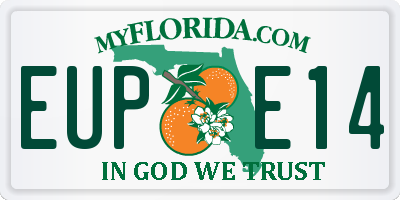 FL license plate EUPE14