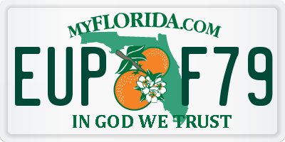 FL license plate EUPF79