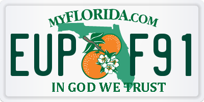 FL license plate EUPF91