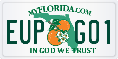 FL license plate EUPG01