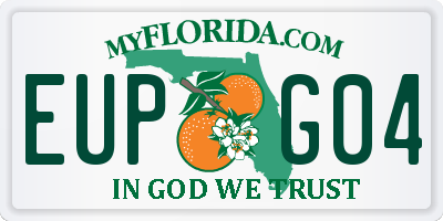 FL license plate EUPG04