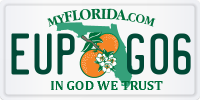 FL license plate EUPG06