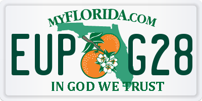 FL license plate EUPG28