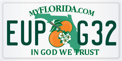 FL license plate EUPG32