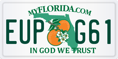 FL license plate EUPG61