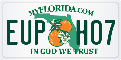 FL license plate EUPH07