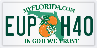 FL license plate EUPH40