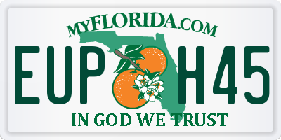 FL license plate EUPH45
