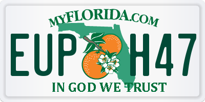 FL license plate EUPH47
