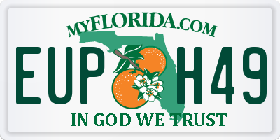 FL license plate EUPH49