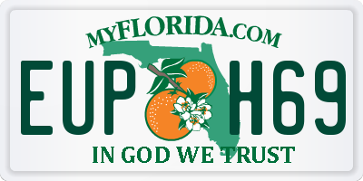 FL license plate EUPH69