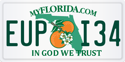 FL license plate EUPI34