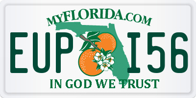 FL license plate EUPI56