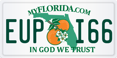 FL license plate EUPI66