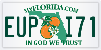 FL license plate EUPI71