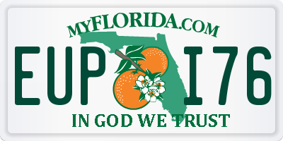 FL license plate EUPI76
