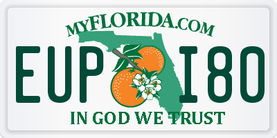 FL license plate EUPI80
