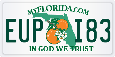 FL license plate EUPI83