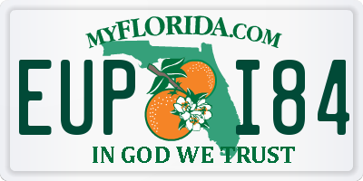 FL license plate EUPI84