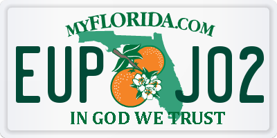 FL license plate EUPJ02