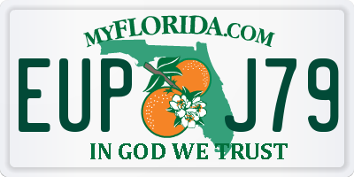 FL license plate EUPJ79