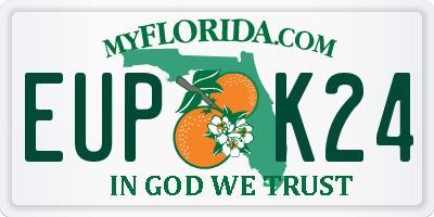 FL license plate EUPK24