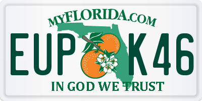 FL license plate EUPK46
